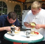 The question was could the 3 challengers beat Neil Carter, the race was underway...