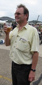BFBS Engineer Charly Decker with yet more of that funny coloured water stuff...