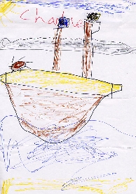 Sent in by Charlie Ward (Aged 6) - A Pirate Ship