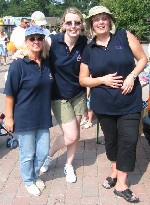 BFBS' Girlies strike a pose. Bee, Alison and Sarah enjoying the sunshine...
