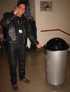 BFBS' Rock legend Kal Sutherland spent at least 30 minutes trying to get an Autograph from R2D2!