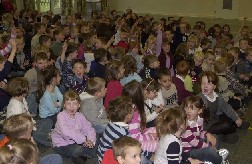 The children just can't contain their excitement !!! (Yeah, right)