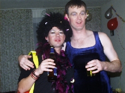 Check out Steve Brockenbrow, he's the one in the blue dress according to his wife Gail...