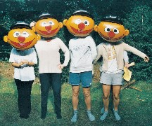 The Metman Fan Club aka The Chicks from Holland as Ernie from Sesame Street. Obviously on day release...