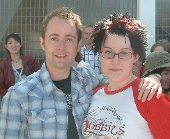 Jo on the pull with Billy Boyd @ Collectormania 3 in Milton Keynes (UK)