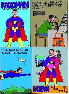 A cartoon strip featuring ME!!! As drawn by Patricia Schrammen...