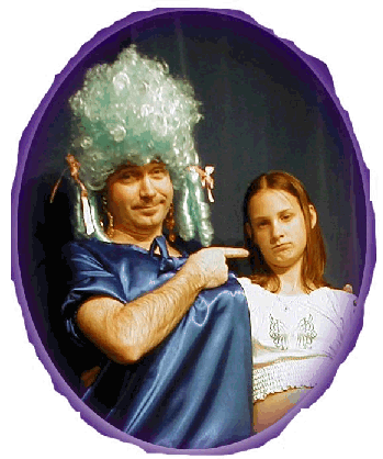 BFBS's Chris Pearson as "Dame Dallop" & Daniella Sutherland as "Tommy"...